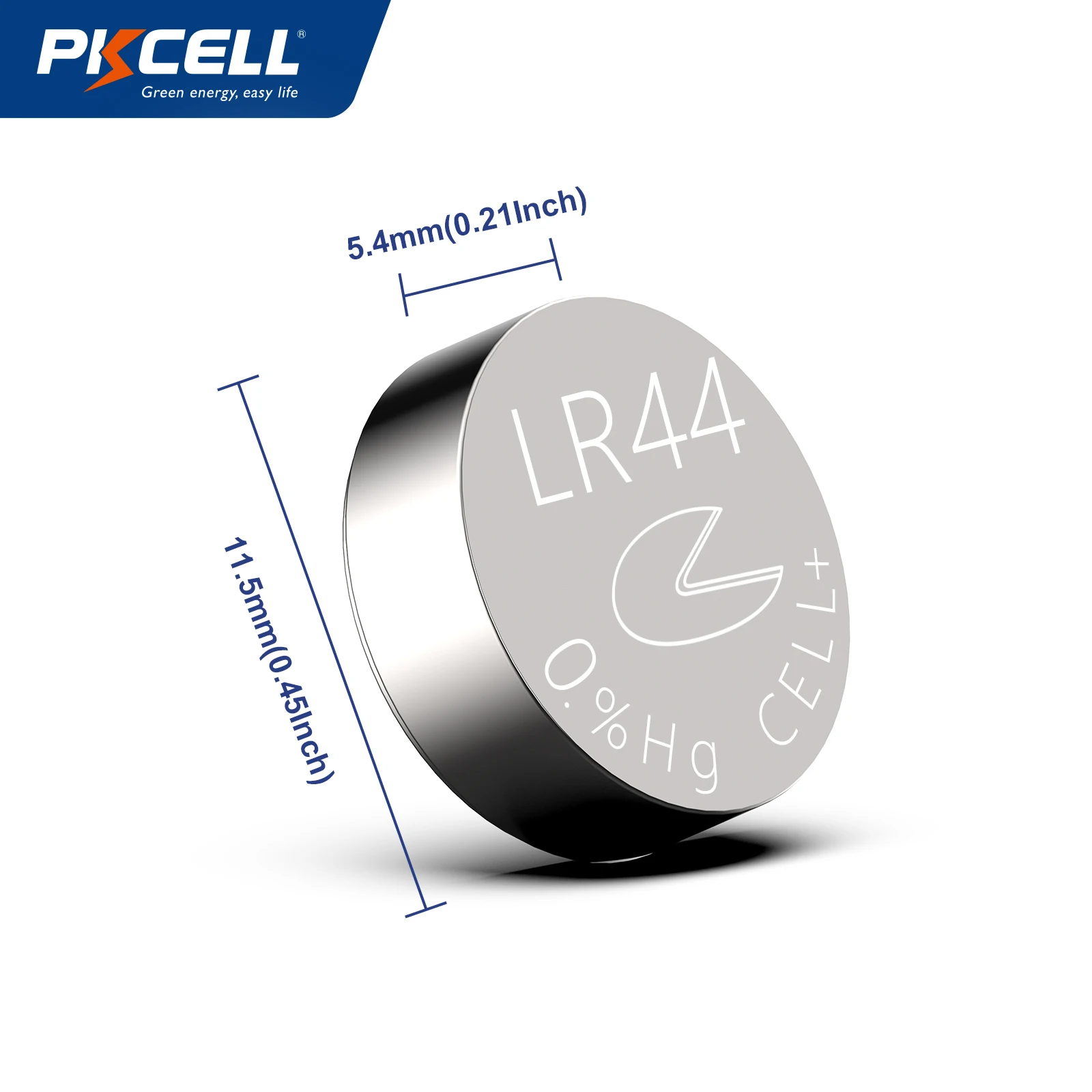 PKCELL Celda de botón alcalina LR44, pilas A76 de 1.5 V AG13 - 40 unidades