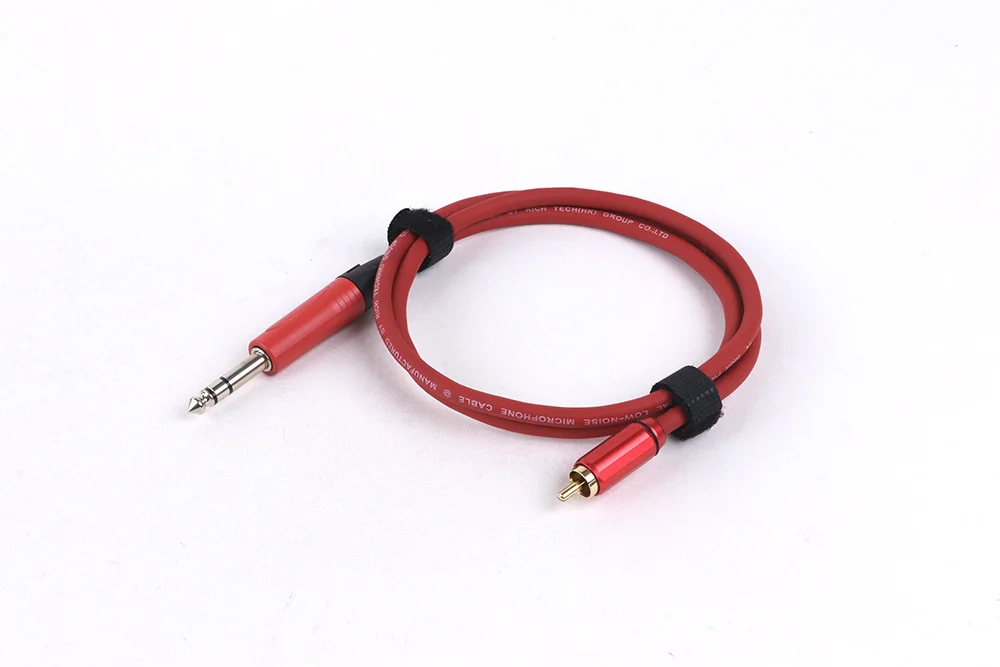 1/4 Zoll auf RCA-Kabel, 1/4 Zoll TRS auf RCA-Audioleitung, 6,35 mm Stereo-Buchse auf RCA-Kabel für AV-Receiver, Lautsprecher, Verstärker, Heimkino – Detail 5