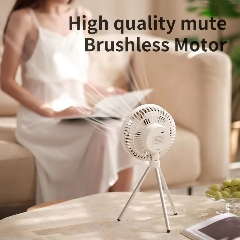 3 Gear Tripod Outdoor Camping Fan Desktop Dual-use Portable Circulation Large Wind Tent Can Hang Ceiling Fans Small Outdoor Fans