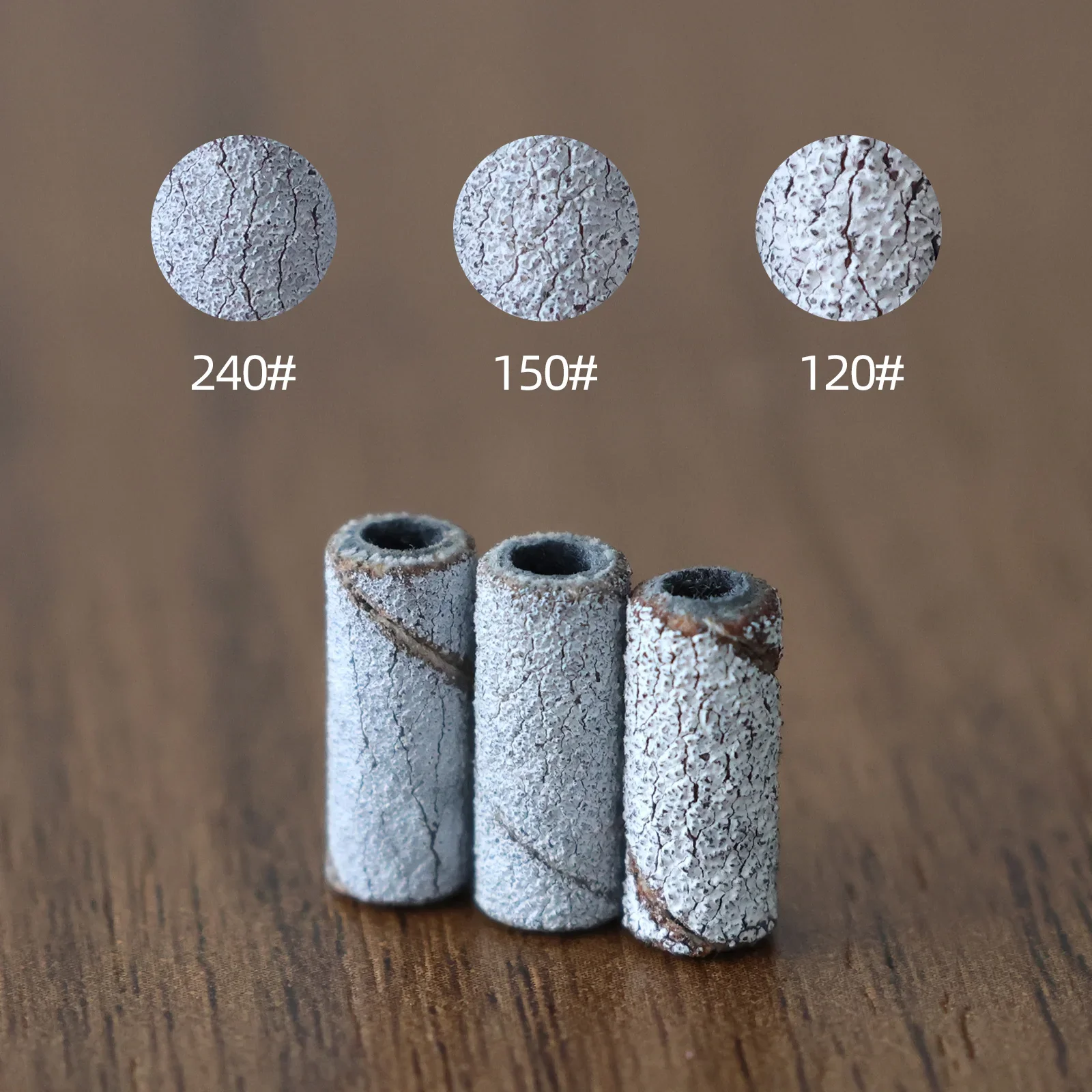 HYTOOS 3mm 미니 지브라 샌딩 밴드 (만드렐 없음) 전동 네일 드릴 비트 액세서리 젤 제거 네일 케어 광택 도구