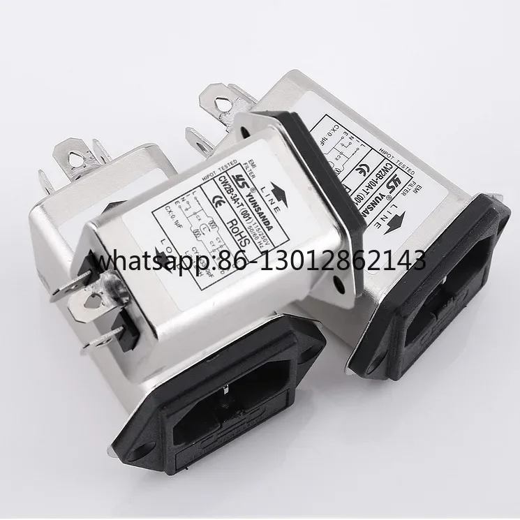 퓨즈가 있는 IEC 소켓, 전원 필터 CW2B-3A6A10A-T (001)