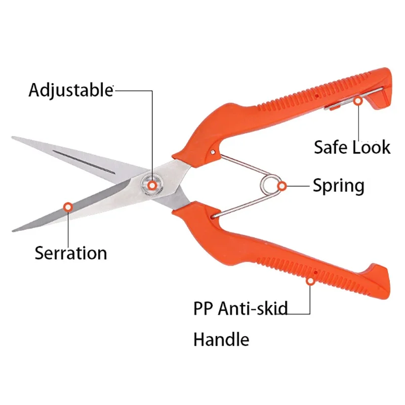 Pruning shears photographed at an angle to highlight handle texture