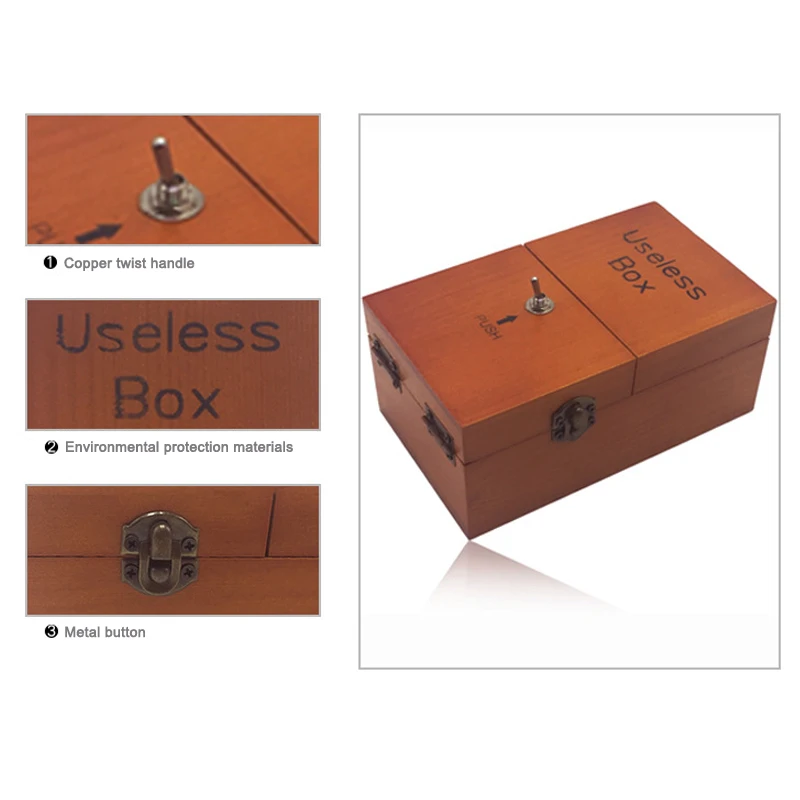 Press-type Useless-Box Toy Comsuming the Time Stress Relief Box for Festival Gift press type stress relief box