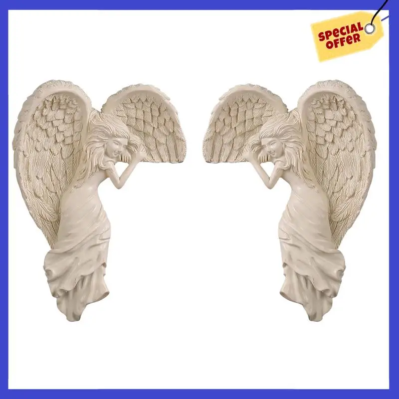 Resin Angel-Wings Sculpture Photo Frame-Decor Kit Crafts Ornament For Festival Or Weddings