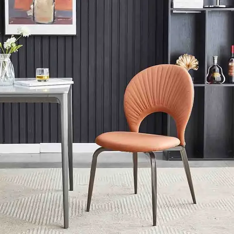 

Modern Unique Dining Chairs Luxury Metal Nordic Salon Dining Chairs Accent Office Cadeiras De Jantar Italian Style Furniture