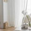 Anti-hooking Tulle Curtains for Living Room Balcony Bedroom Light-through Impervious To Anti-cat Scratching White Veil Curtains 3
