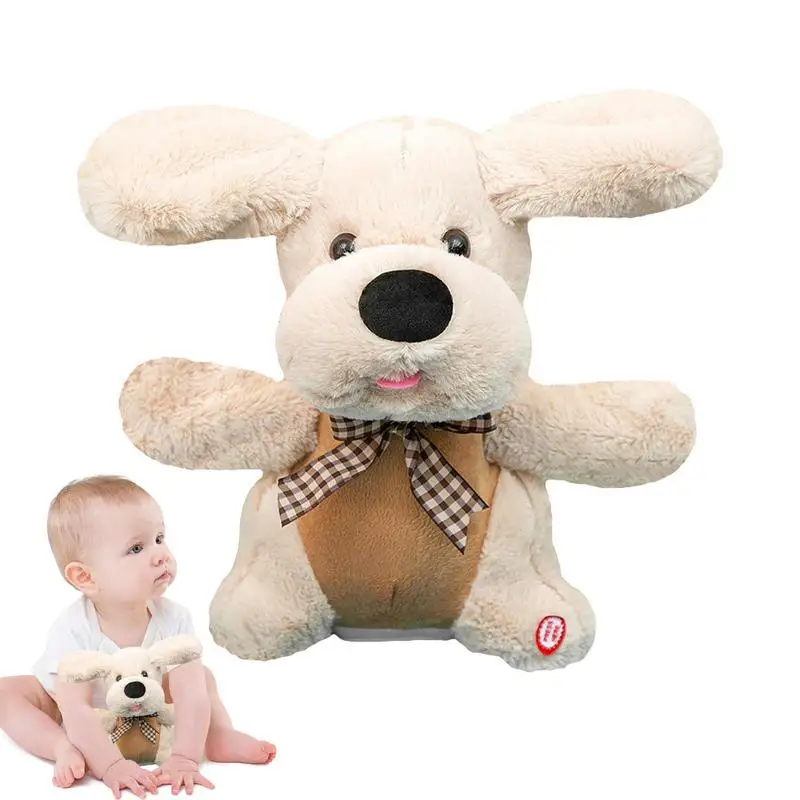 

Simulation Dog Plush Realistic Animal Toys Clap Hands Electronic Stuffed Animal Dog Singing Puppy Toys Soft And Cute Kids