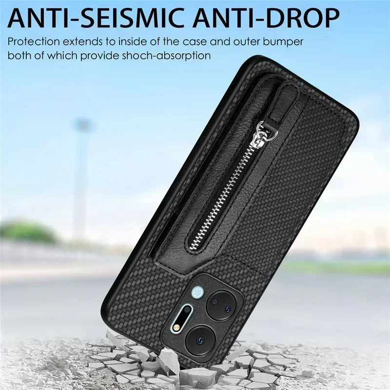 Luxury Leather Zipper Wallet Phone Case Cover