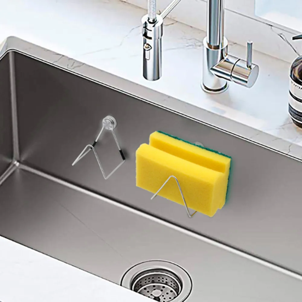 Dropship Sponge Holder For Kitchen Sink Adhesive Sponge Caddy Gray