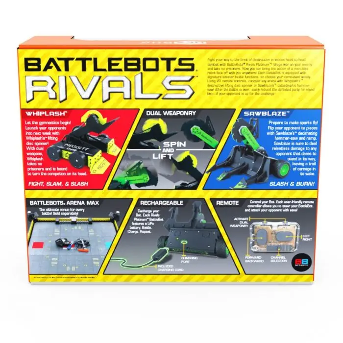 HEXBUG, BattleBots Rivals Platinum (Whiplash et Sawblaze), Robots