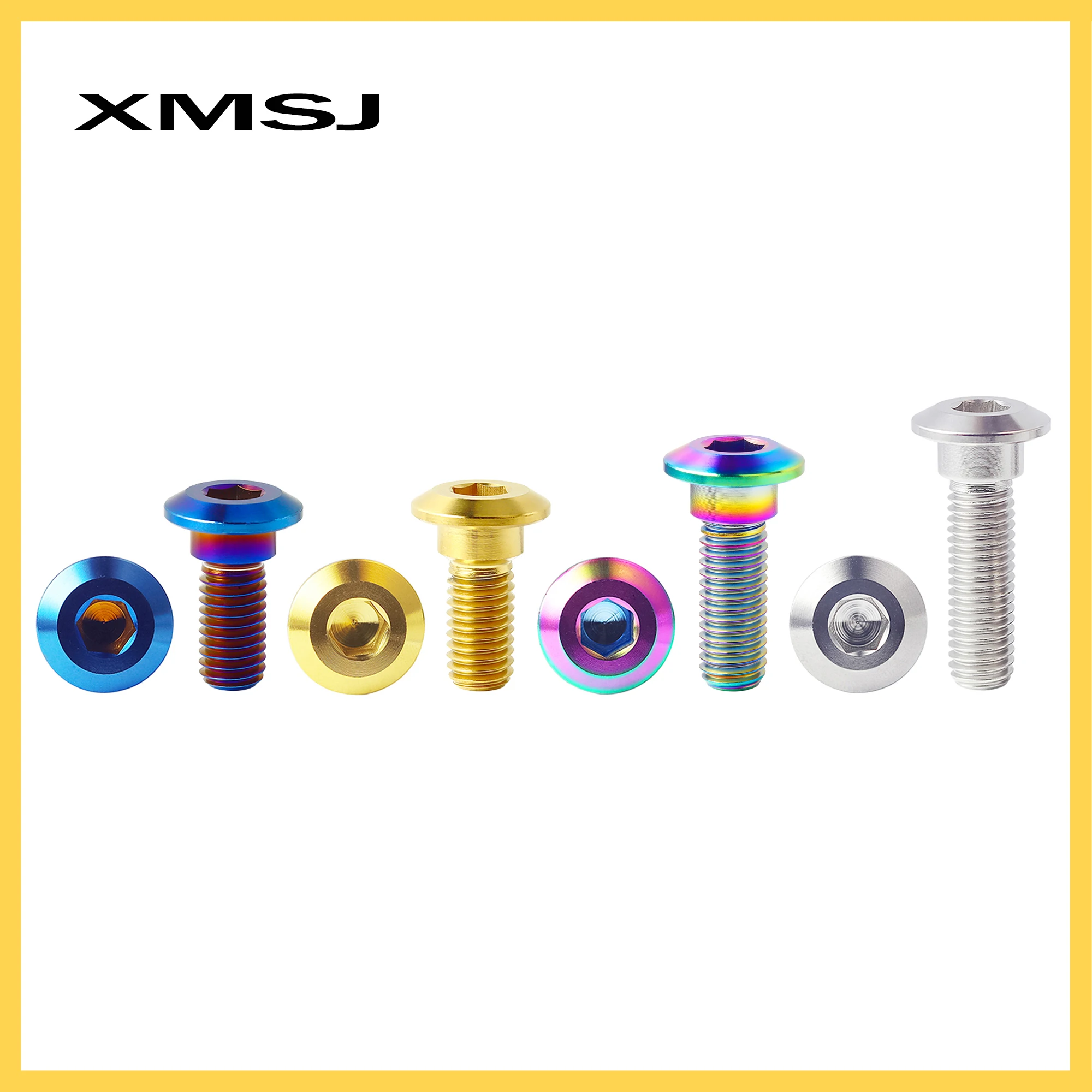 Annページ Xmsj titânio motocicleta disco de freio parafuso rotor