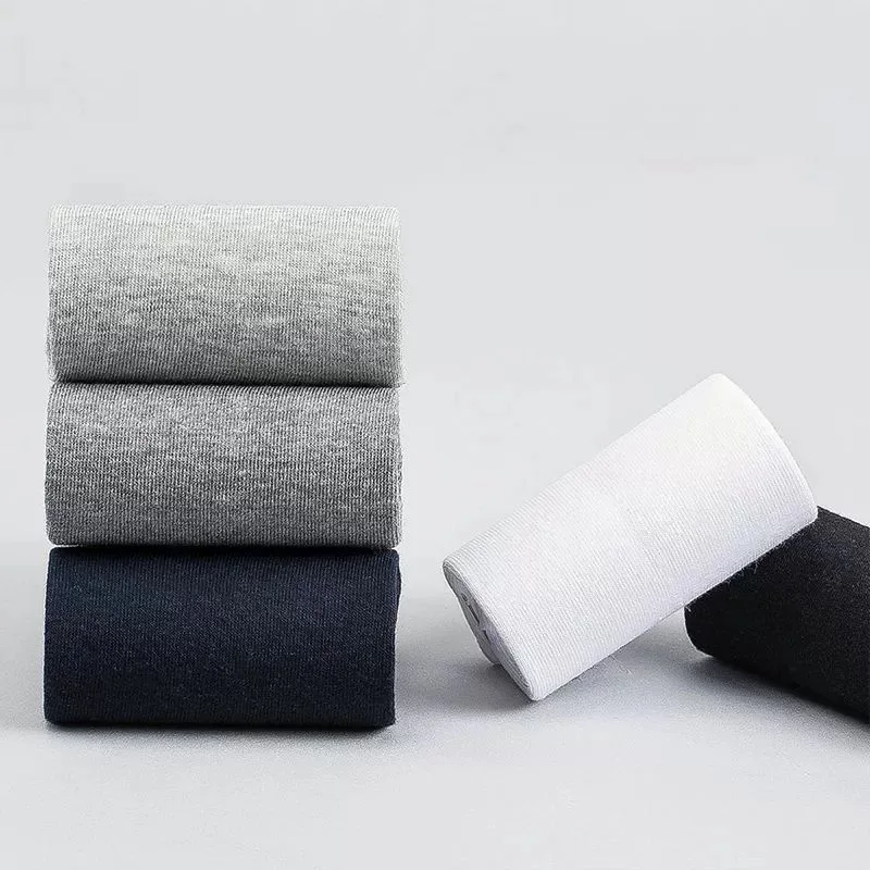Cotton socks 10 Pairs Men's New Style Business Socks Soft Breathable Summer Winter for Male Plus Size (6.5-14)