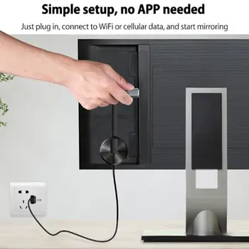 4K 5G Screen Projector Mobile Phone Connected to TV Wireless HDMI Transmission to Computer Monitor 4K HD HDMI Media Player 2