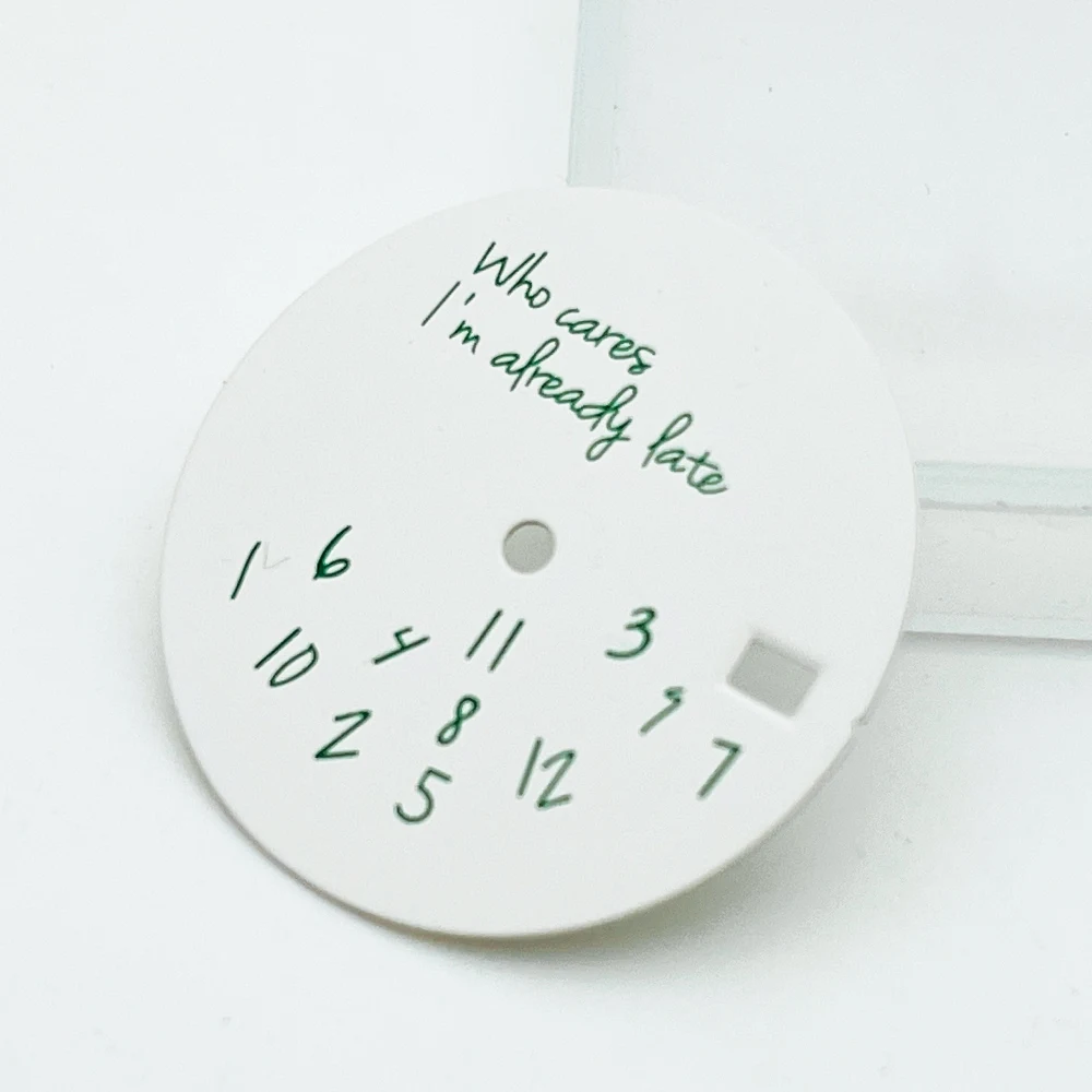 Mod Who Cares NH35 28.5MM Dial Sterile Dial Fit for SKX007 SPRD 6105 Turtle Sub Watch Case NH35 NH36 28.5mm Watch