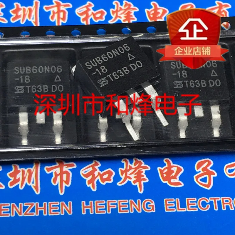 

5PCS-10PCS SUB60N06-18 TO-263 60V 60A NEW AND ORIGINAL ON STOCK