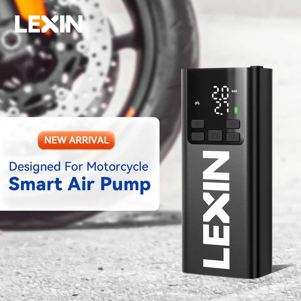 LEXIN P5 Portable Tire Inflator, 150PSI Smart Electric Tire Pump, W/Pressure Gauge - View #6