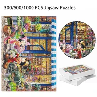 35/300/500/1000 Pieces Disney Mickey Minnie Jigsaw Puzzles Wooden One Piece Puzzles for Adults Children Educational Toys Gifts 2
