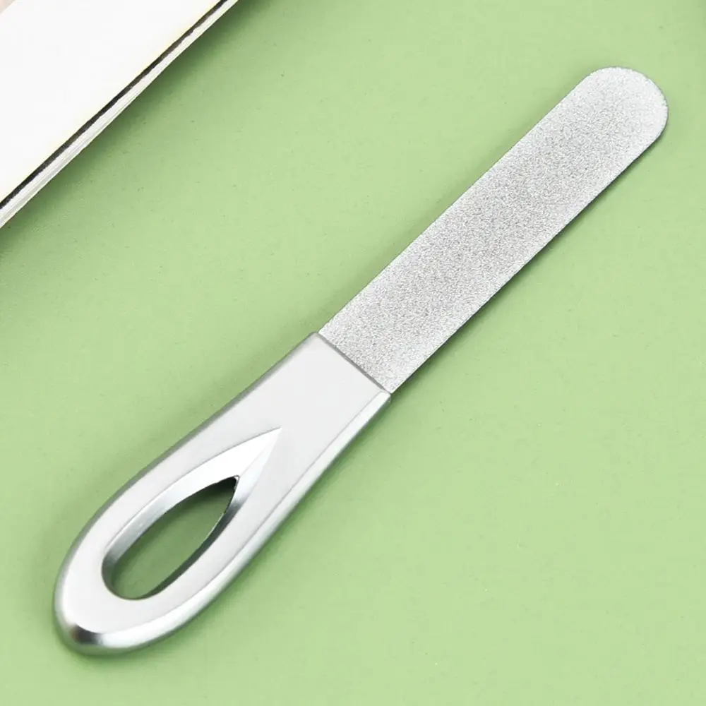 Stainless Steel Double Side Polishing Pedicure Grinding Nail File Fingernail Keep Nail Art Tools Polishing File