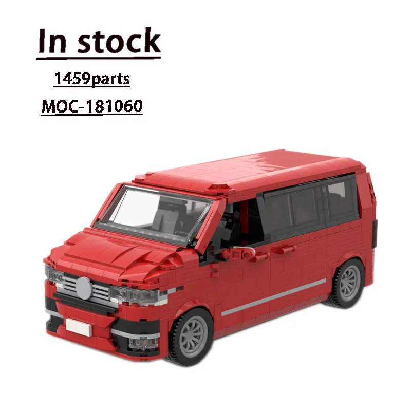 

MOC-181060 Красный Новый классический спортивный автомобиль T6.1 сборка строчка модель строительного блока • 1459 деталей MOC креативный строительный блок игрушка