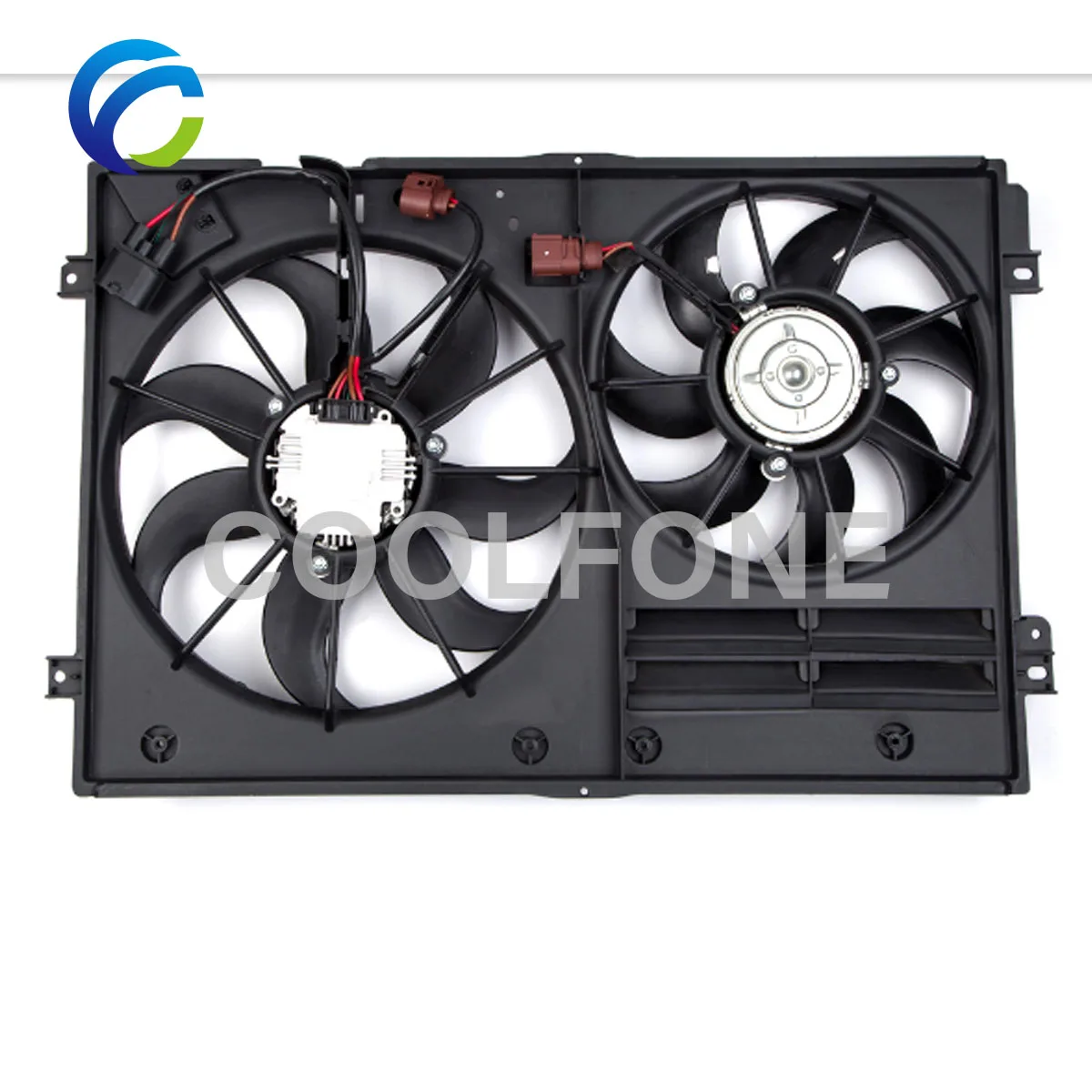 Cooling Radiator Fan Assembly for VW GOLF V VI SCIROCCO PASSAT CC B7 EOS  JETTA BEETLE TOURAN 1K0121205AD 1K0121207BC 1TD121203B