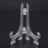 12Pcs 3 Inch Plastic Easels or Plate Holders Display Dinner Plate (Transparent) 6