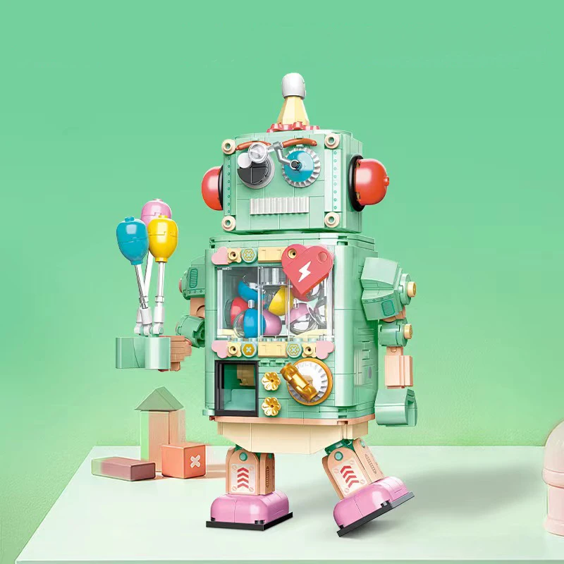 

MOC Truth or Dare Twisting Eggs Robot Building Blocks Creative Interative Party Funny Games Bricks Toys For Kids Friends Gift