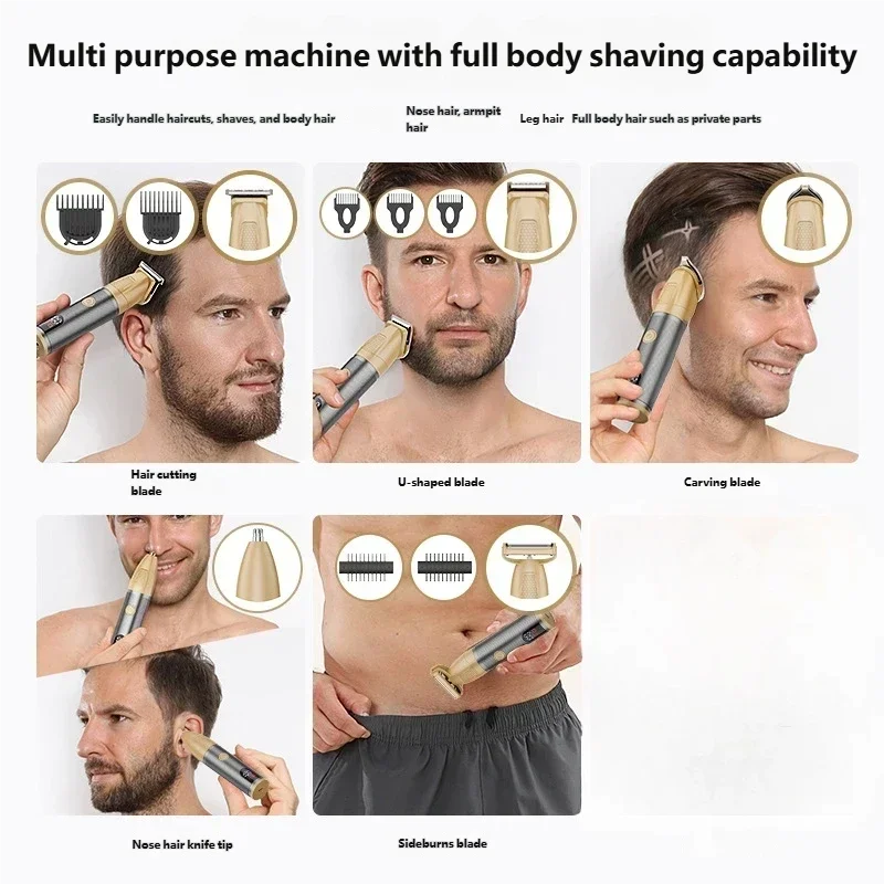 YJ-101 6-in-1 Multi-functional Electric Shaver for Men
