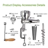 Stainless Steel Wheatgrass Juicer Auger Slow Squeezer Fruit Wheat Grass Vegetable Orange Juice Press Extractor Juicing Machine 3