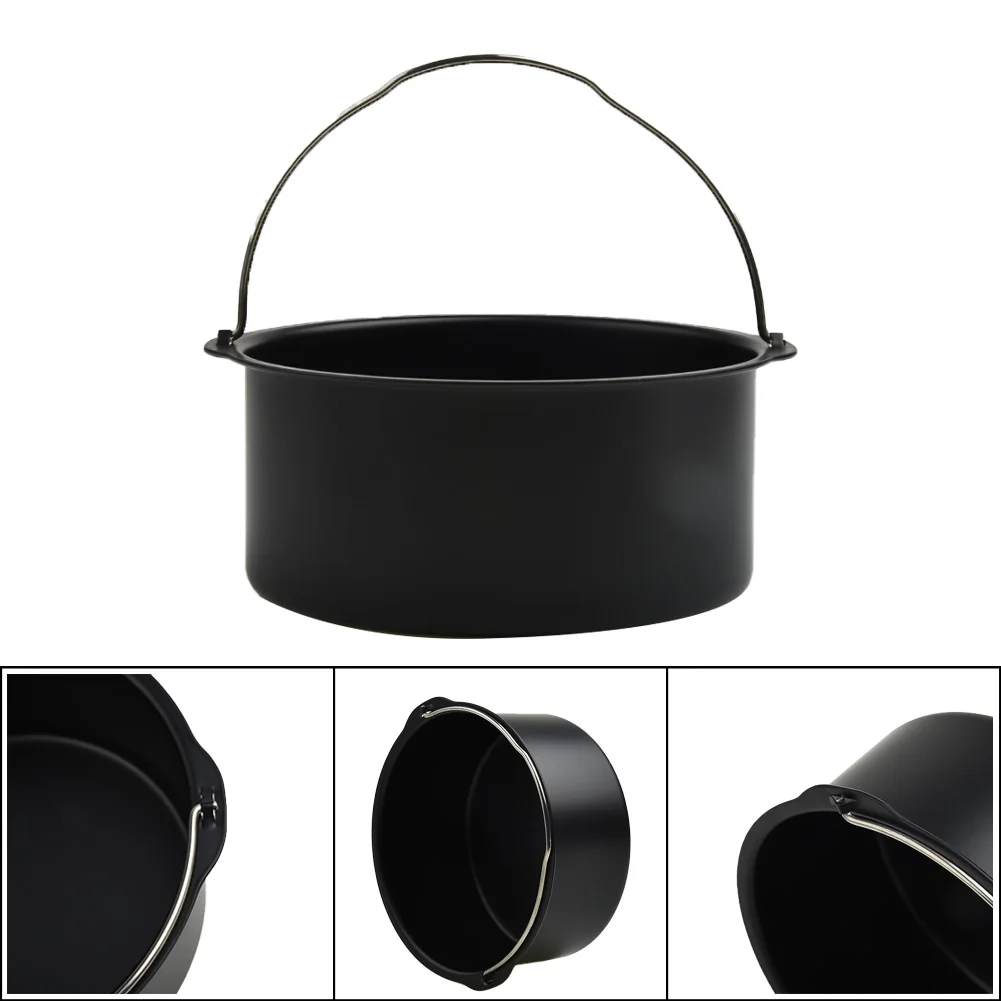 

6/7/8 Inch Pan Universal Home Camping Outdoor Round Baking Mold Air Fryer Basket Tray Cake Mould Non Stick