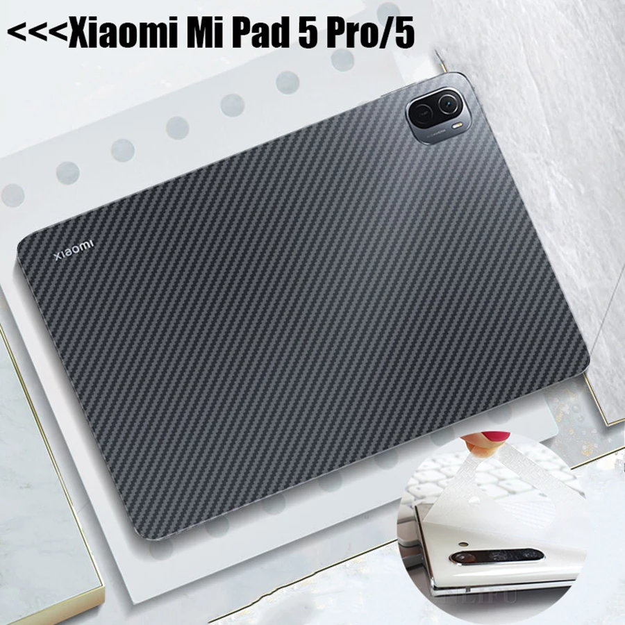 2 adet geri karbon Fiber Film Xiaomi MiPad için 5 Pro 2021 Tablet mat ekran koruyucu Xiaomi Mi ped 5 MiPad5 Pro koruyucu Film