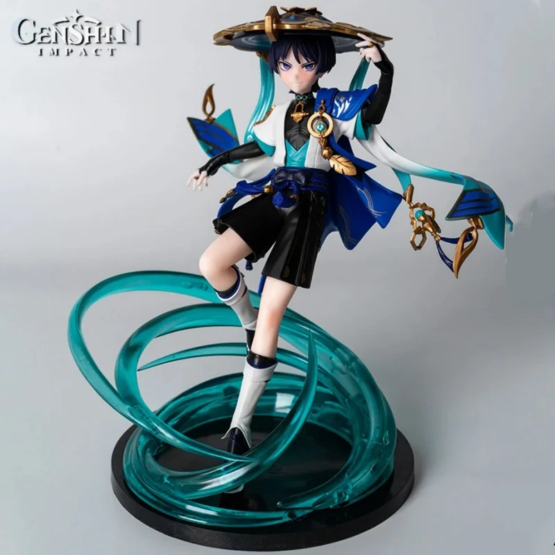 

27cm Genshin Impact Anime Figures Wanderer Figure GK Kawaii Wanderer Figurine PVC Statue Model Doll Collectible Desk Decora Toy