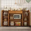 Kitchen Clothes Management Sink Cabinet Storage Doors Cabinets Store Multifunction Coffee Maker China Rattan Gabinet Furniture 1