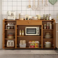 Kitchen Clothes Management Sink Cabinet Storage Doors Cabinets Store Multifunction Coffee Maker China Rattan Gabinet Furniture 1