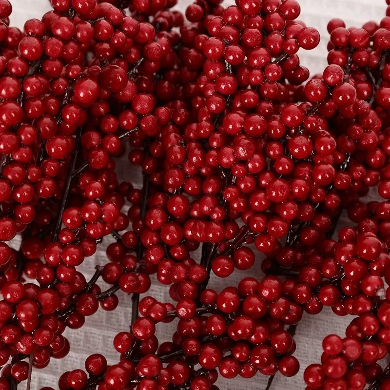 Festive Artificial Red Berry Bouquet