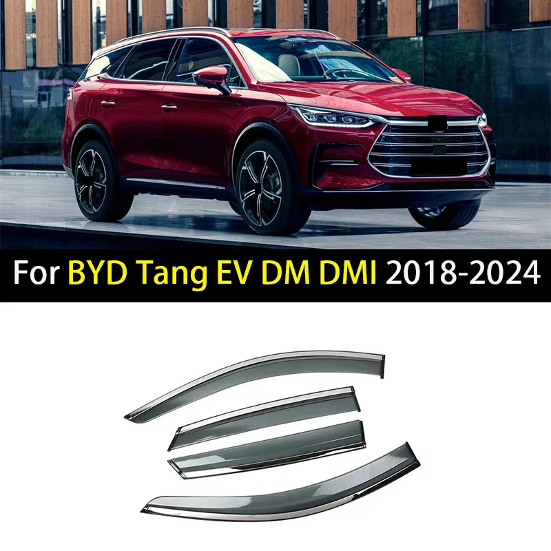 Car Window Visor For BYD Tang EV DM DMI-Deflectors Window Rain Guard Weathershield Sun Rain Guard