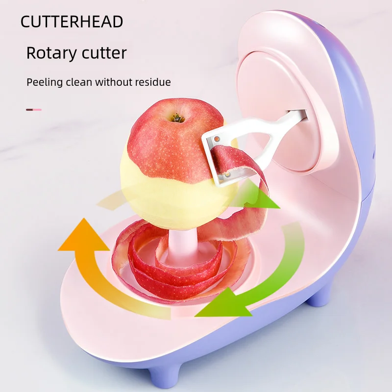 Electric Potato Peeler Automatic Rotating Fruits Vegetables Cutter Steel Electric Peeler For Fruit Rechargeable Vegetables 3