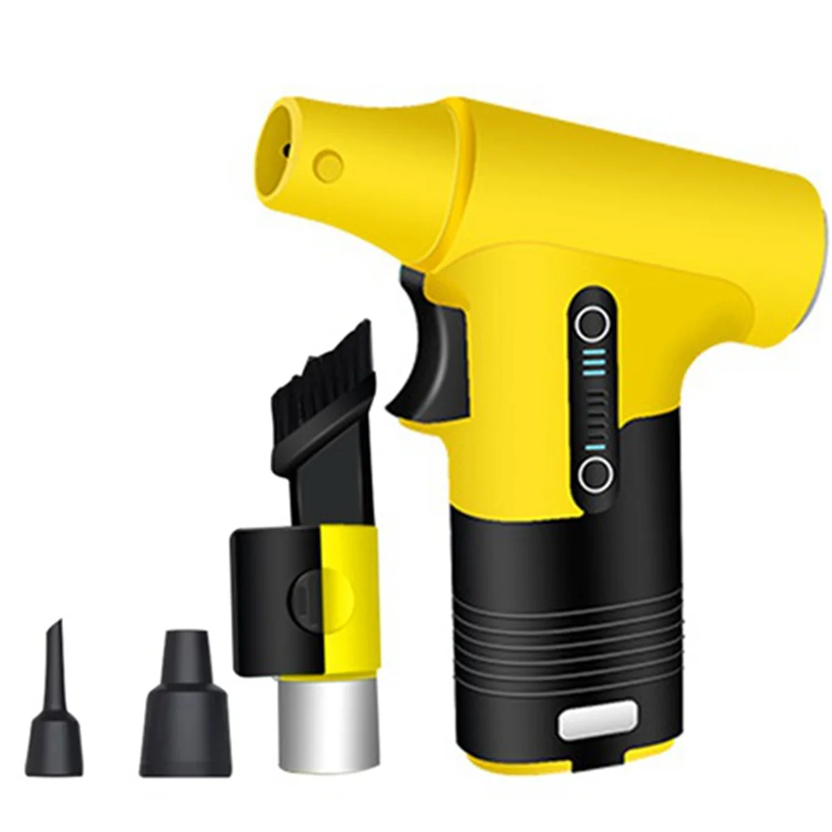 Brushless Motor Jet Fan 120,000RPM Turbofan High Power Dust Blower Compressed Air Duster Keyboard Cleaning Tool Yellow
