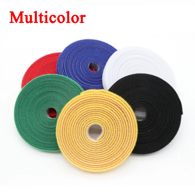 5m/Roll Ultra-Thin Nylon Velcro Straps Cable Ties Power Wire Hook Loop Tape  Nylon Straps Fastener Reusable Magic Straps - AliExpress