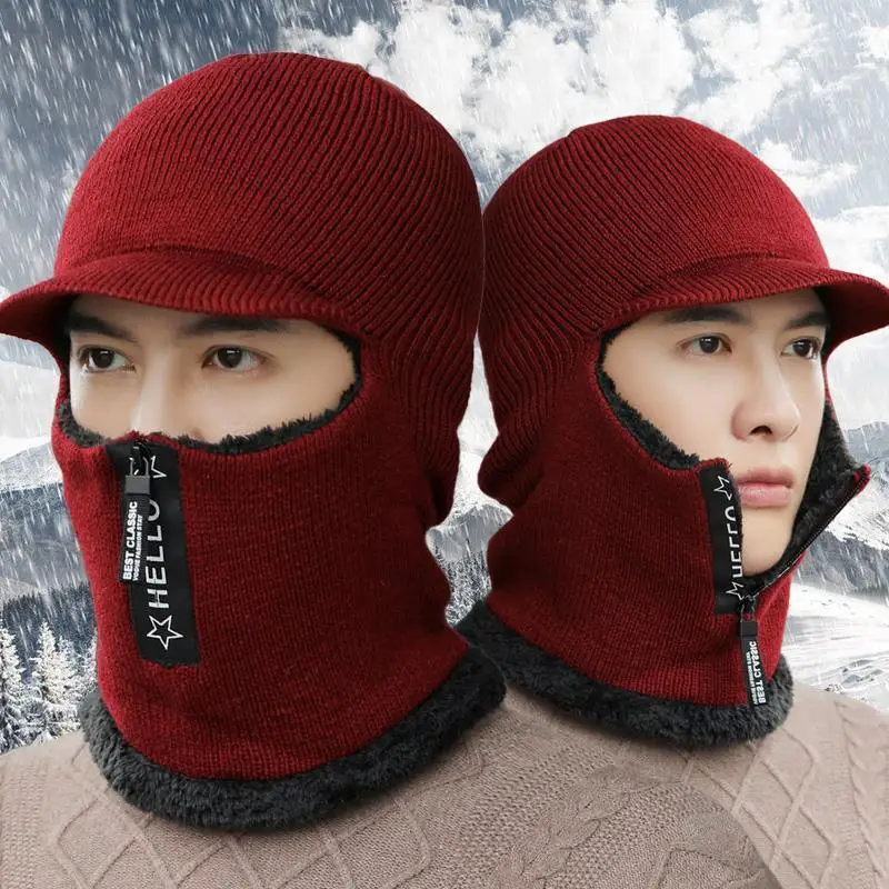 남성용 및 여성용 낚시 모자, 겨울 따뜻함, 플러시 울, 방한 방풍 면 모자