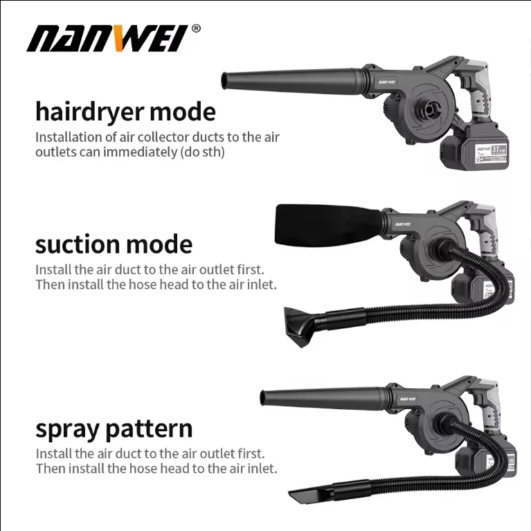NANWEI Chinese Supplier Portable Blower Blowing Machine Garden Leaf Blower Powerful Leaf Blower 6
