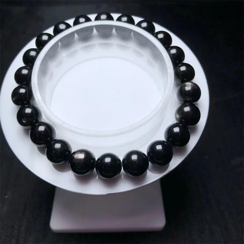 

Natural Hypersthene Bracelet String Charms Strand Exquisite Jewelry Gift Healing Crystal Energy Gift 1pcs 8.7MM