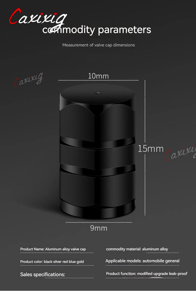 Aluminum Alloy Car Wheel Tire Valve Caps Tyre Rim Stem Covers Airdust Waterproof For Automobiles Motorcycles Trucks Bikes