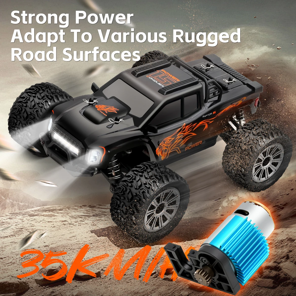 High Speed 4WD Remote Control Car Toy for Kids