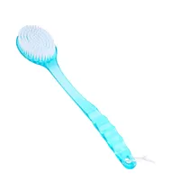 1Pc Long Handle Bath Brush Soft Hair Bath Brush Back Ball Brush Bathroom Body Brushes Mud Back Scrubber Shower Massage Brushes 1