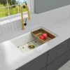 White Undermount Kitchen Sink Granite Composite Kitchen Sink,Single Bowl Undermount Workstation Sink  kitchen sink 2