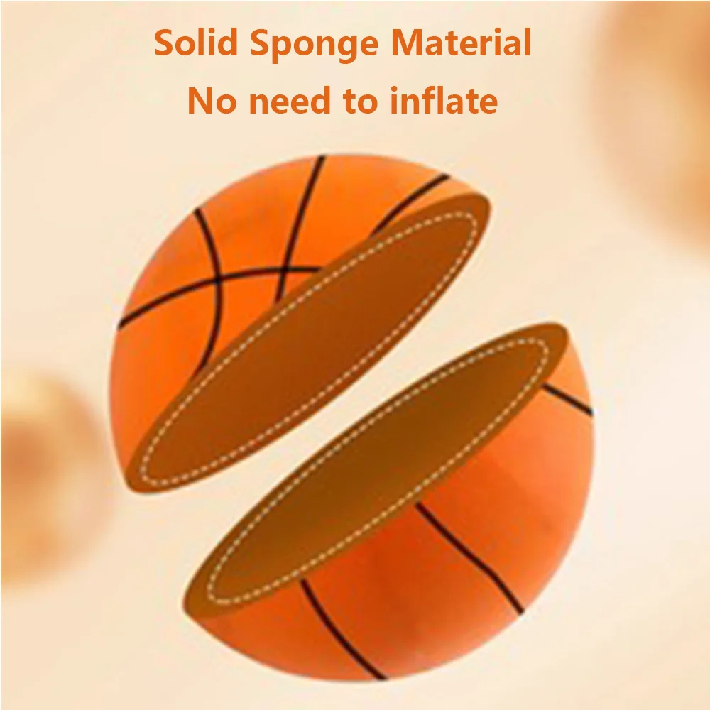 PU Foam Basketball Kids Indoor Silent Bouncing Mute No Noise Ball Bounce Squeezable Mute Bouncing Sports basketball balls