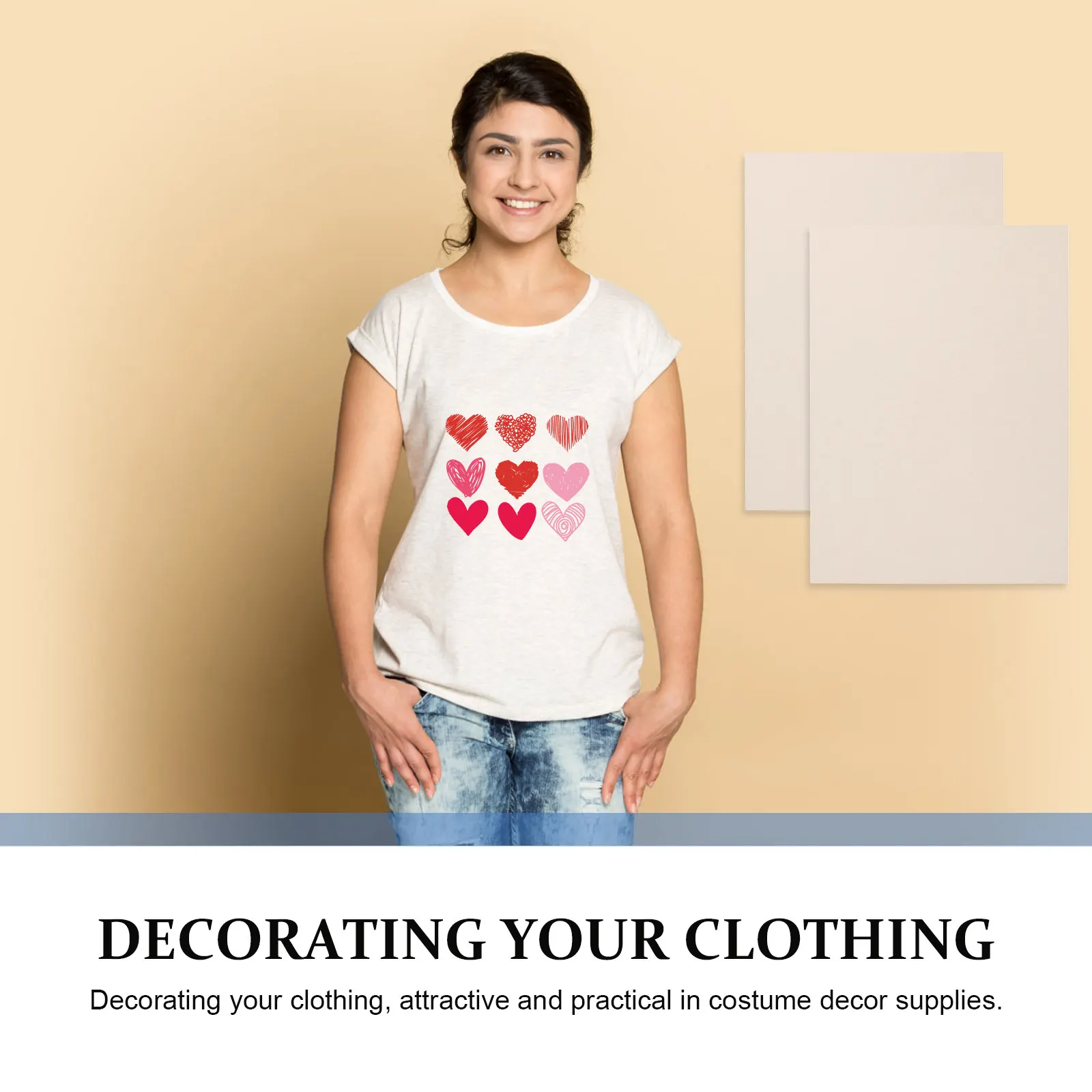 100매 열전사 용지 승화 전사 용지 잉크젯 프린터용 승화 용지 티셔츠, 가방, 모자, 앞치마, 금속류에 사용 가능