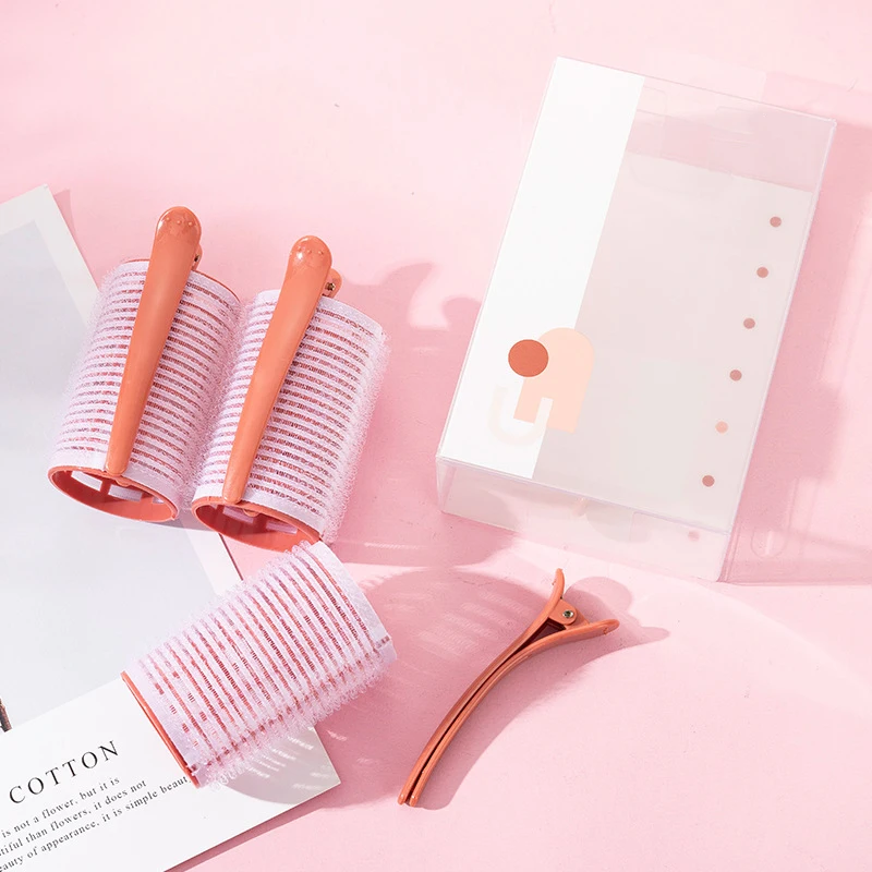 3Pcs/Lot Hair Rollers Bang Roll Curler Hair Curler Plastic Self-adhesive Curling Hairdressing Tool Girl Beauty Styling Tool hair styling tool hair curling tools
