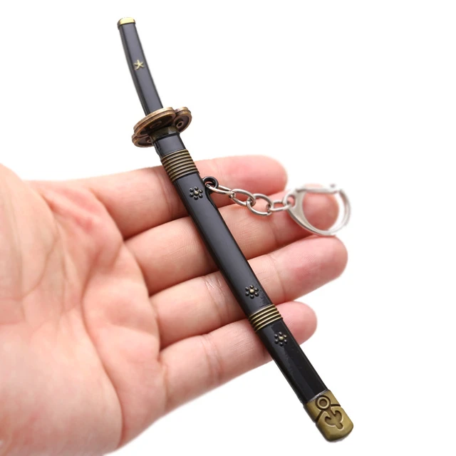 15cm New Mini Katana Keychains Pendant Anime Zoro Sword Weapon Model  Keyrings Fashion Simulated Cosplay Accessory New Arrival - AliExpress