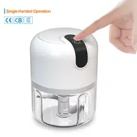 250ml Rechargeable Kitchen Portable Electric Garlic Vegetable Chopper Mini Food Processor Food Blender 4